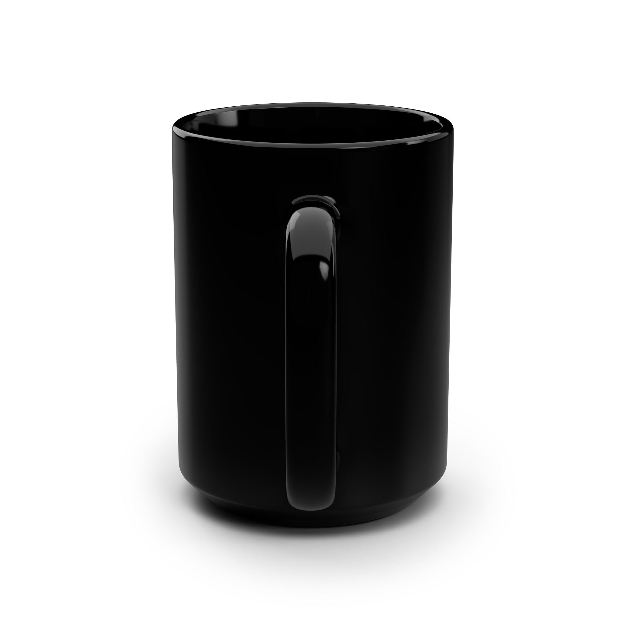Hammer and Swords Armory Black Mug — 15oz Fantasy Weapon Coffee Cup