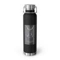 22oz Copper Vacuum Water Bottle — Hammer & Sword Armory Graphic