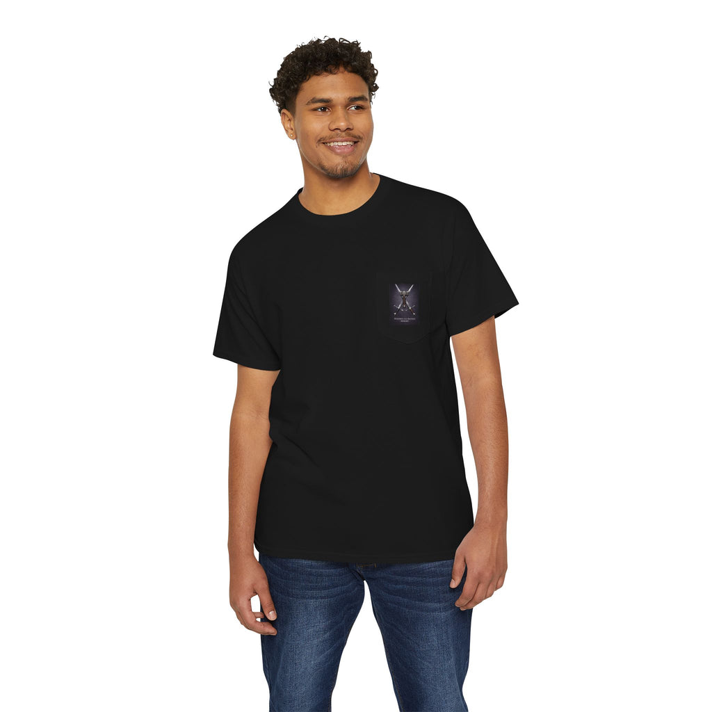 Copy of Hammer Pocket Tee — 'Drop the Hammer and Get It Done' Graphic Pocket T-Shirt