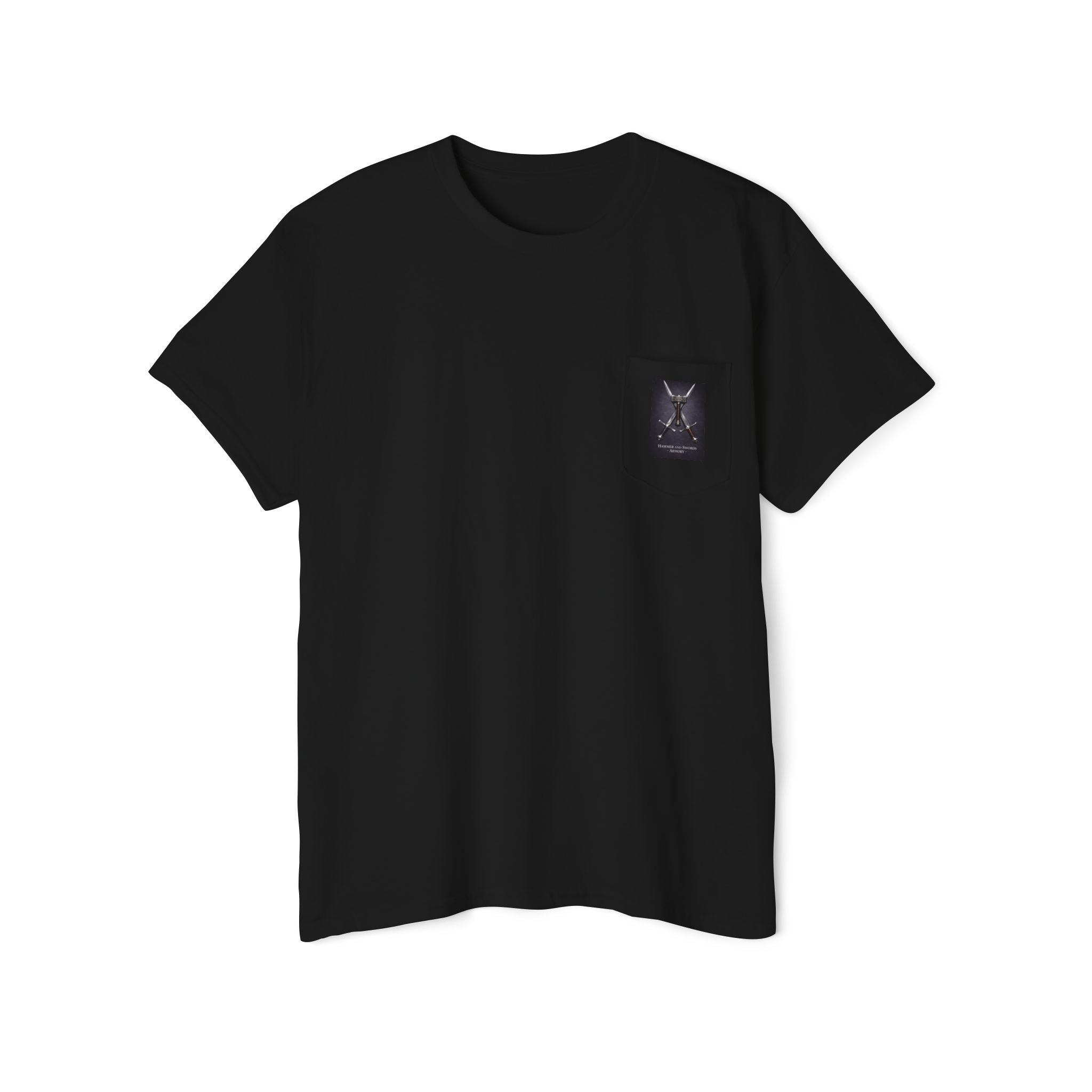 Copy of Hammer Pocket Tee — 'Drop the Hammer and Get It Done' Graphic Pocket T-Shirt